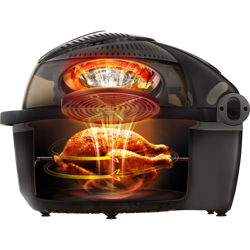 Cooks Professionals G4397 Black 10L Rotisserie Air Fryer Image 6