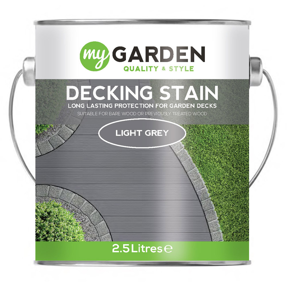 My Garden Light Grey Decking Stain 2.5L Image 2