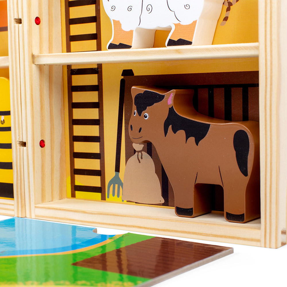 Bigjigs Toys Farm Animal Playbox Multicolour Image 6