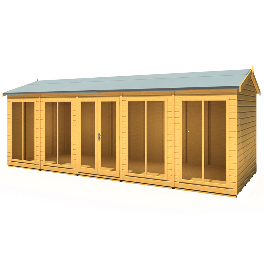 Shire Mayfield 20 x 8ft Double Door Traditional Summerhouse Image 4