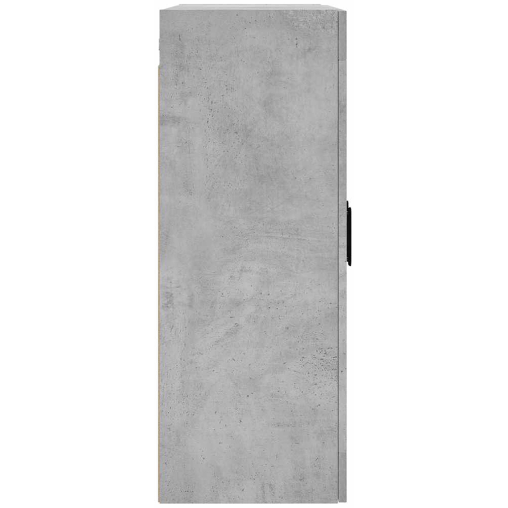 vidaXL 2 Glass Door Concrete Grey Wall Mounted Cabinet Image 6