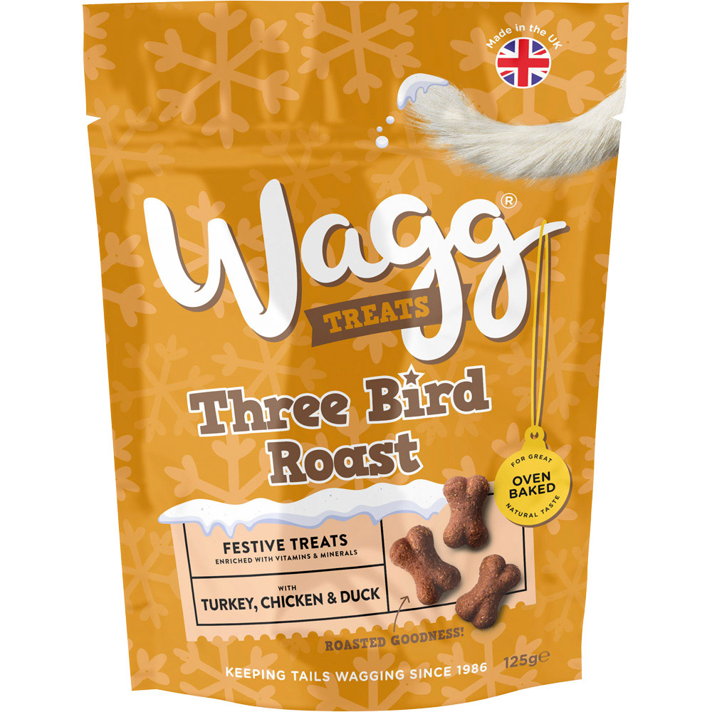 Wagg Three Bird Roast Treats 125g Image 1
