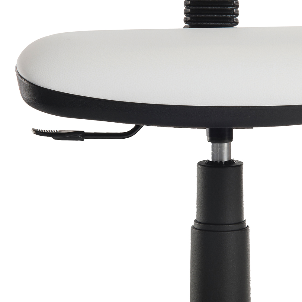 Teknik Office Ergo Blaster Faux Leather Desk Chair White Image 4