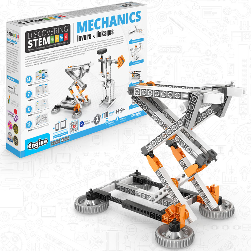 Engino Stem Mechanics Levers and Linkages 16 Models Set Image 2