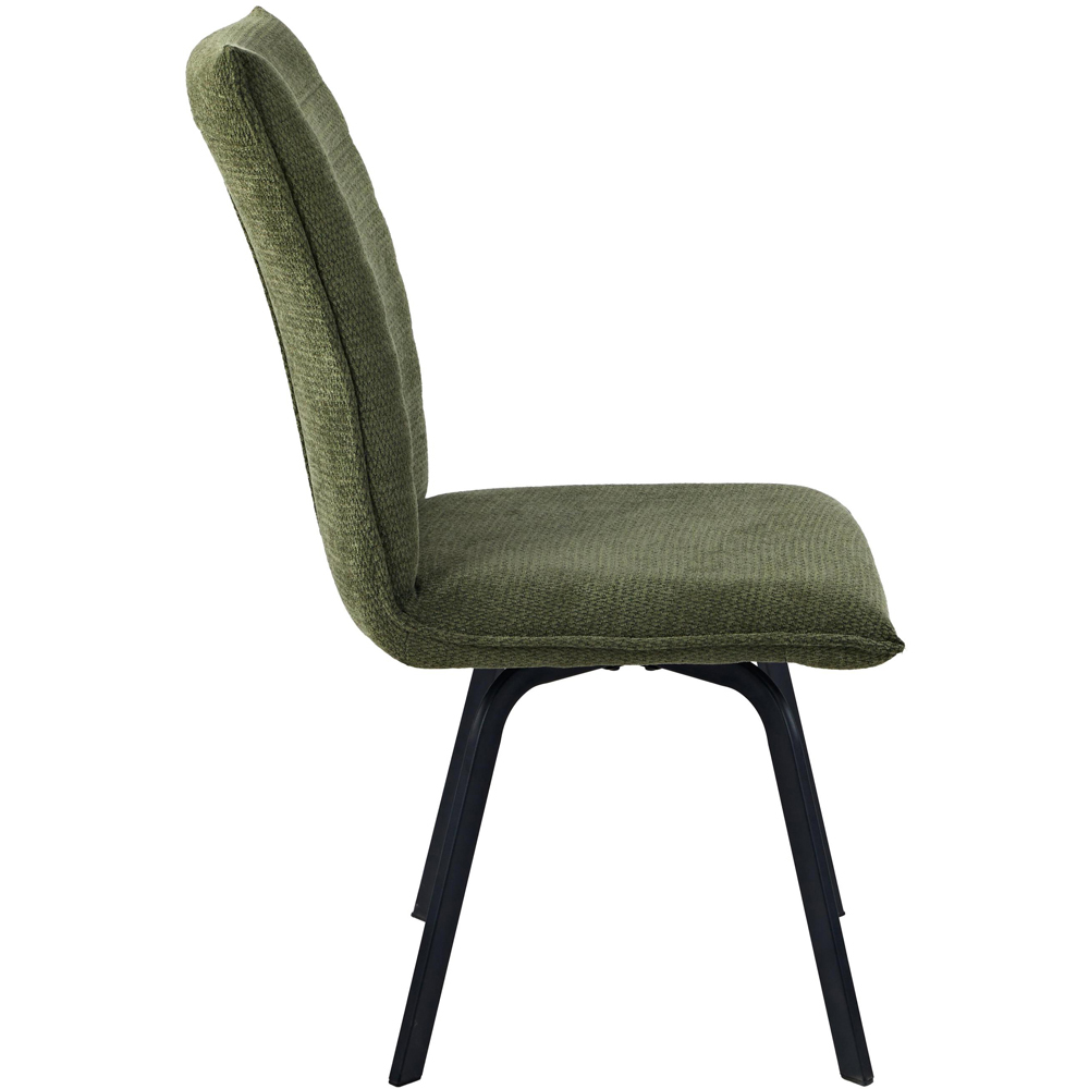 Portland Remi Olive Chenille Dining Chair Image 3