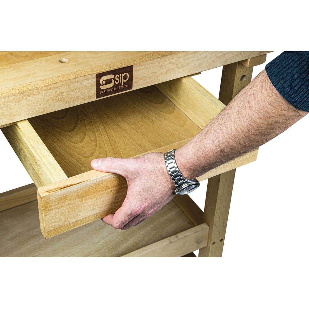 SIP 1443 Wooden Beech Workbench Image 9