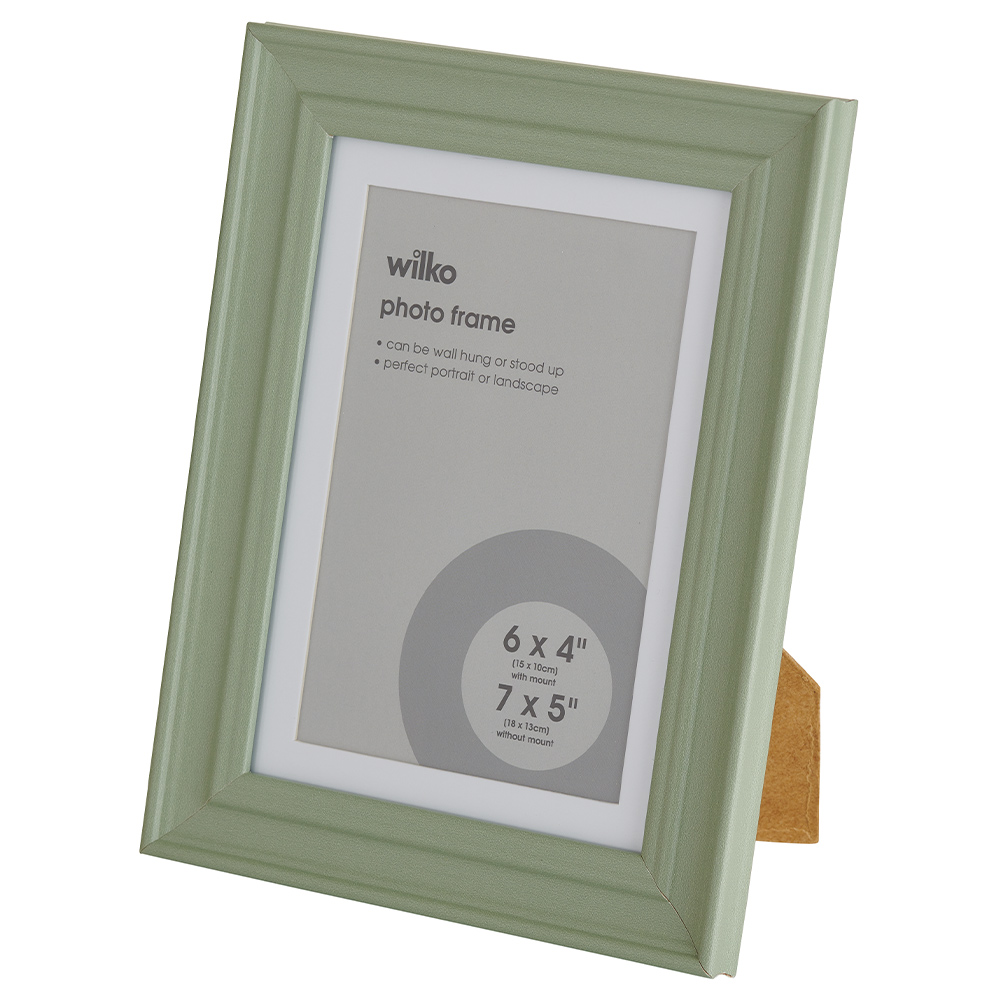 Wilko Sage Green Photo Frame 7 x 5inch Wilko
