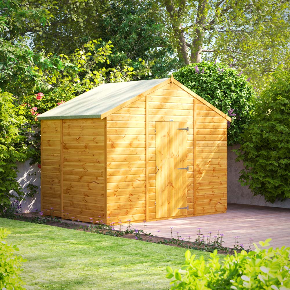 Power Sheds 6 x 10ft Apex Wooden Shed Image 2