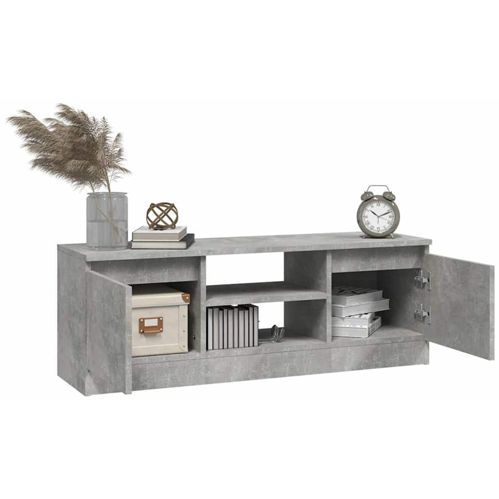 vidaXL 2 Door 2 Shelf Concrete Grey TV Cabinet Image 3