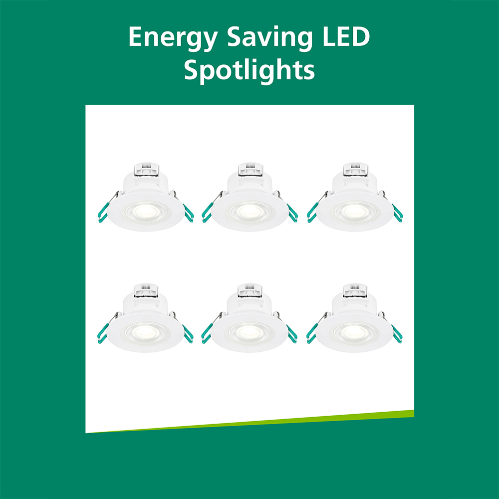 Sylvania SylSpot 6 Pack Neutral White Recessed 4.8W LED Spotlight Image 5