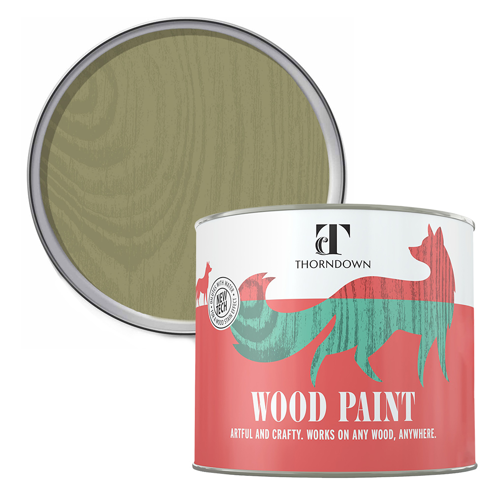 Thorndown Moorland Green Satin Wood Paint 750ml Image 1