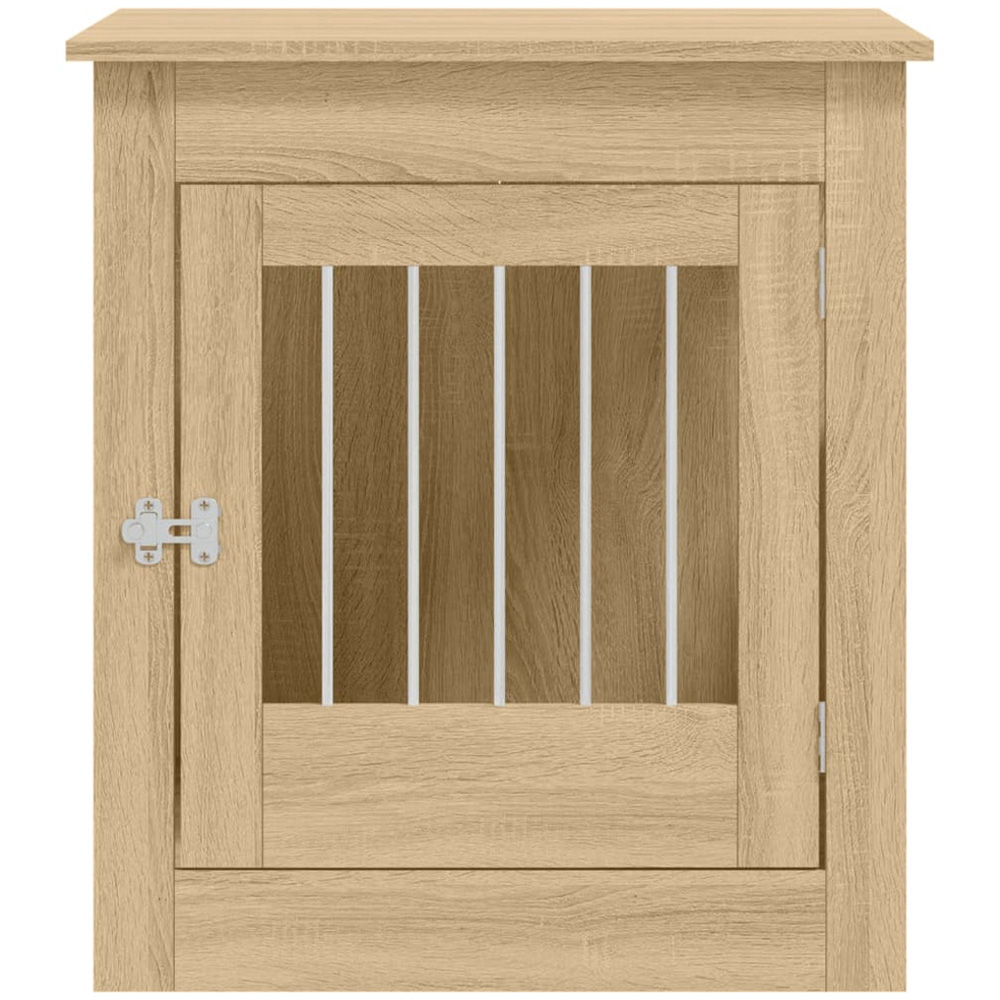 vidaXL Sonoma Oak Engineered Wood Dog Crate Furniture 71 x 64.5 x 80cm Image 7
