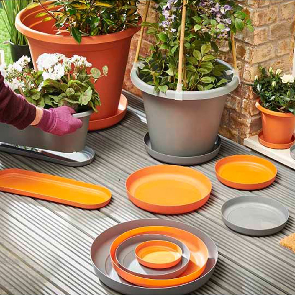 Clever Pots Terracotta Plastic 50cm Trough Tray 50cm Trough Image 5