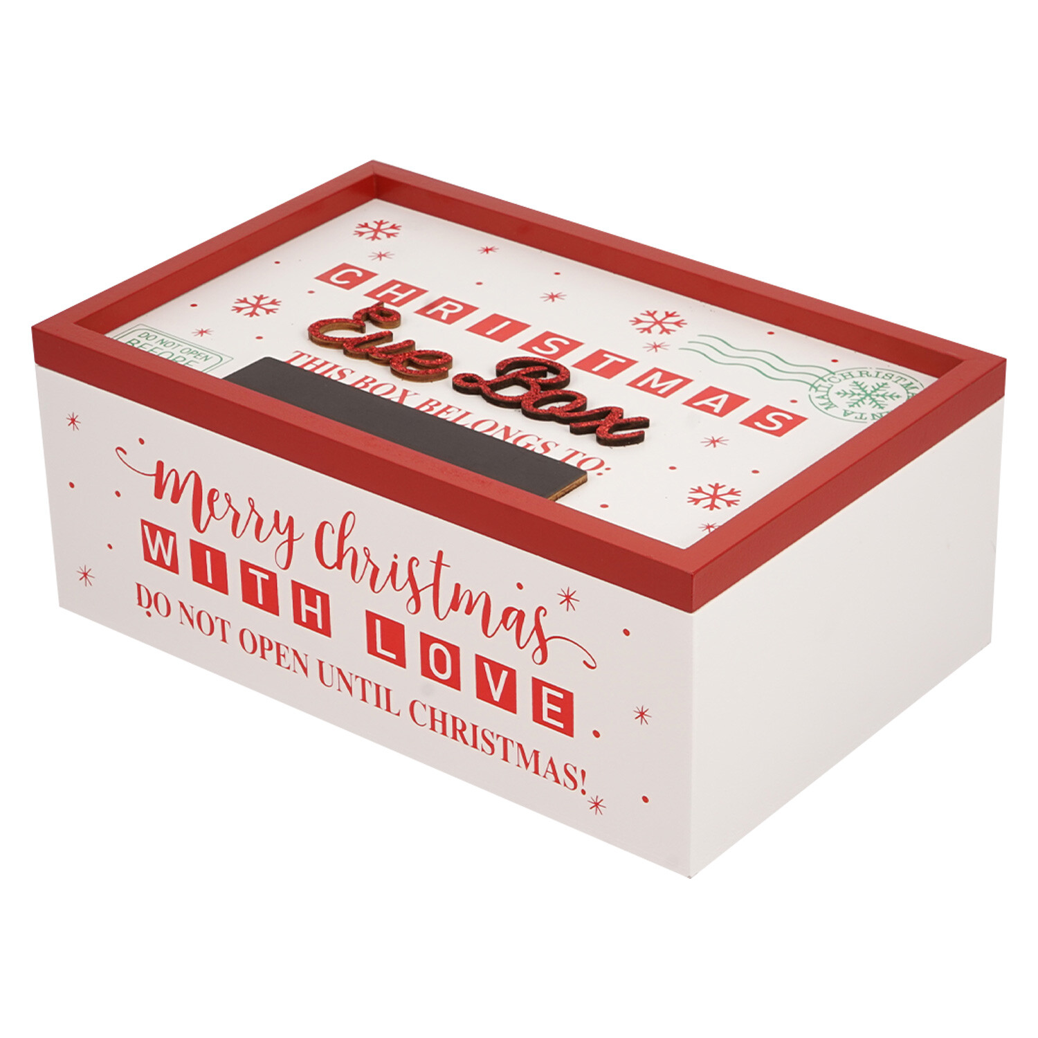 Red and White Christmas Eve Box - White Image 1