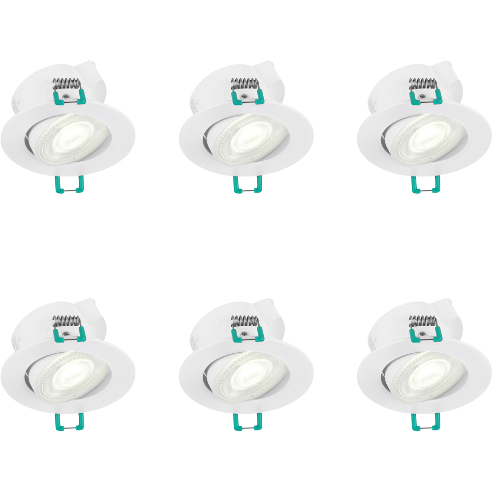 Sylvania SylSpot 6 Pack Neutral White Recessed 4.8W LED Spotlight Image 1