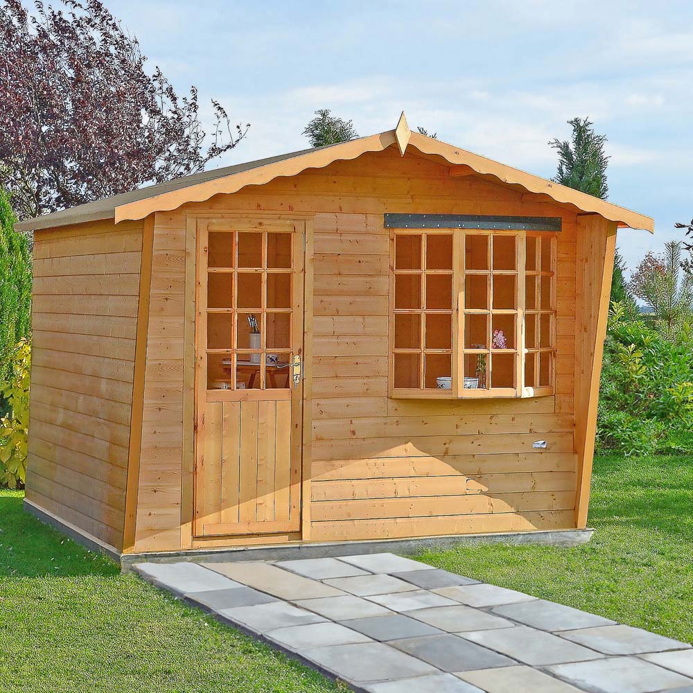 Shire Goodwood 9 x 6ft Shiplap Style D Summerhouse Image 2