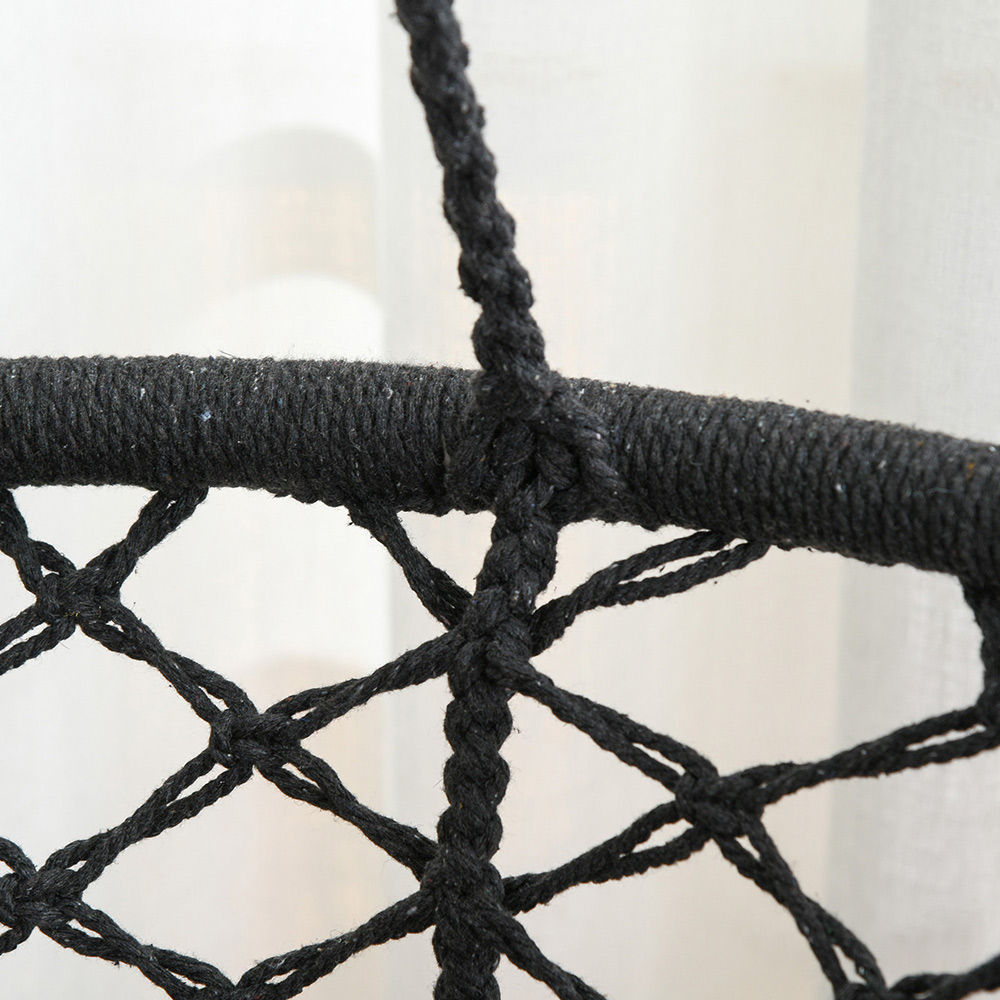Outsunny Hanging Hammock Chair Dark Grey Image 3