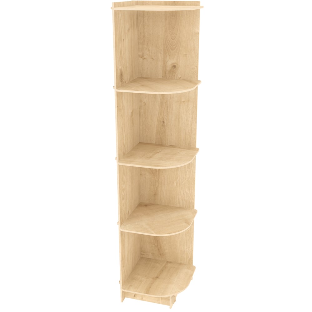 Decorotika Liva 5 Tier MDF Corner Bookcase Image 2
