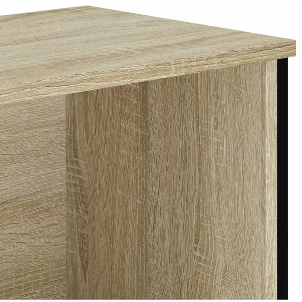 vidaXL 2 Shelf Sonoma Oak Bookcase Image 6