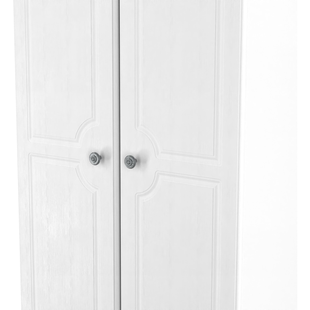 Crowndale Pembroke 2 Door Matt White Wardrobe Ready Assembled Image 7