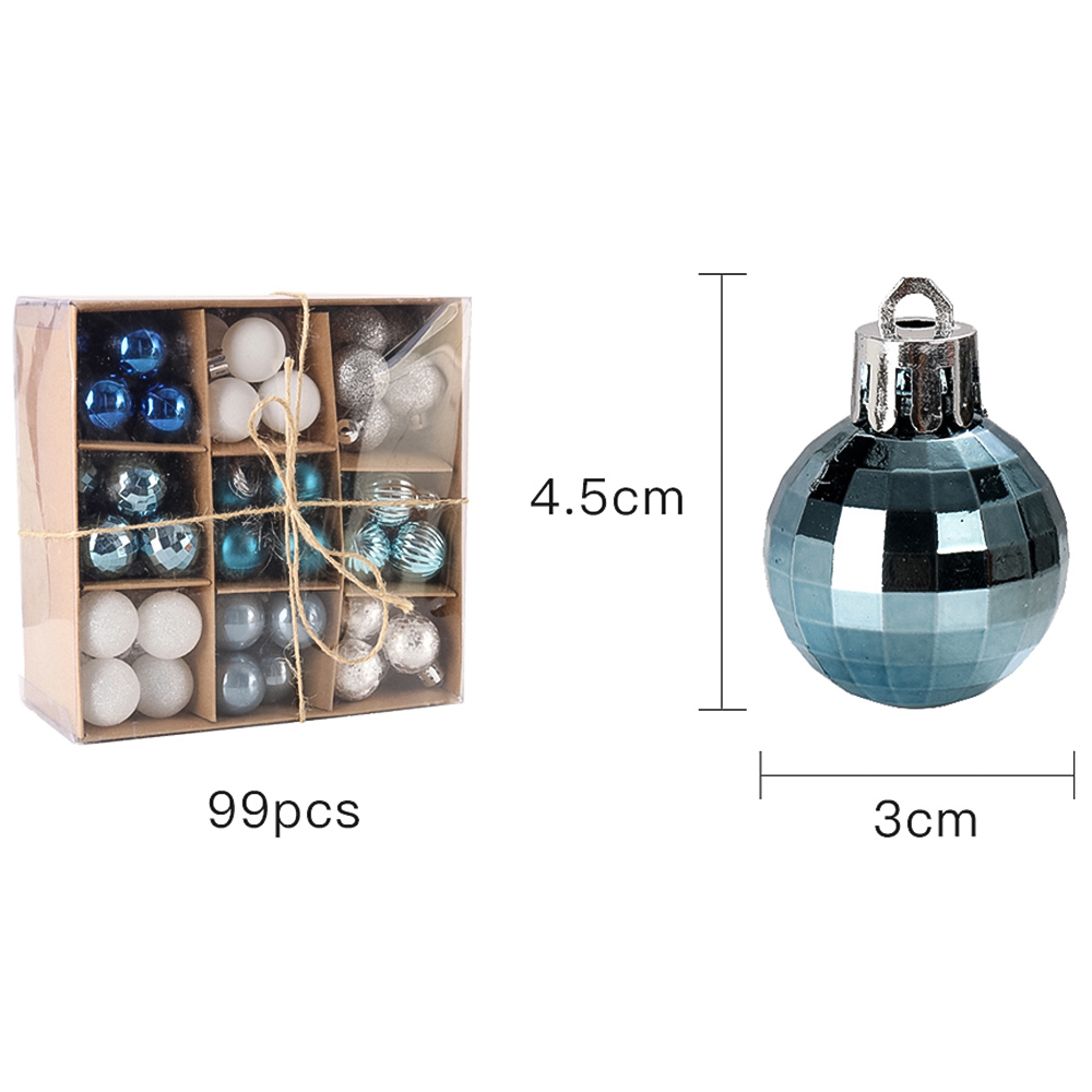 Living and Home Blue Bauble 99 Pack Image 9
