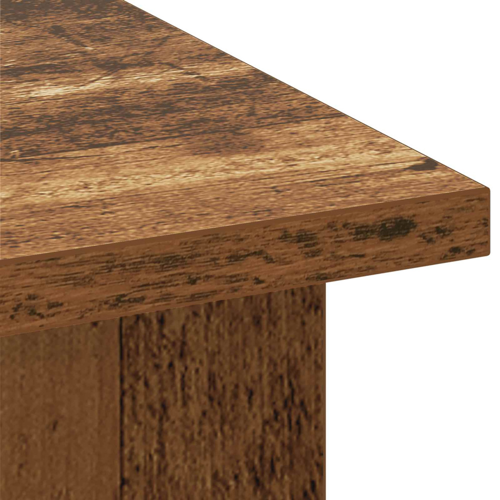 vidaXL 2 Shelf Old Wood TV Stand Image 7