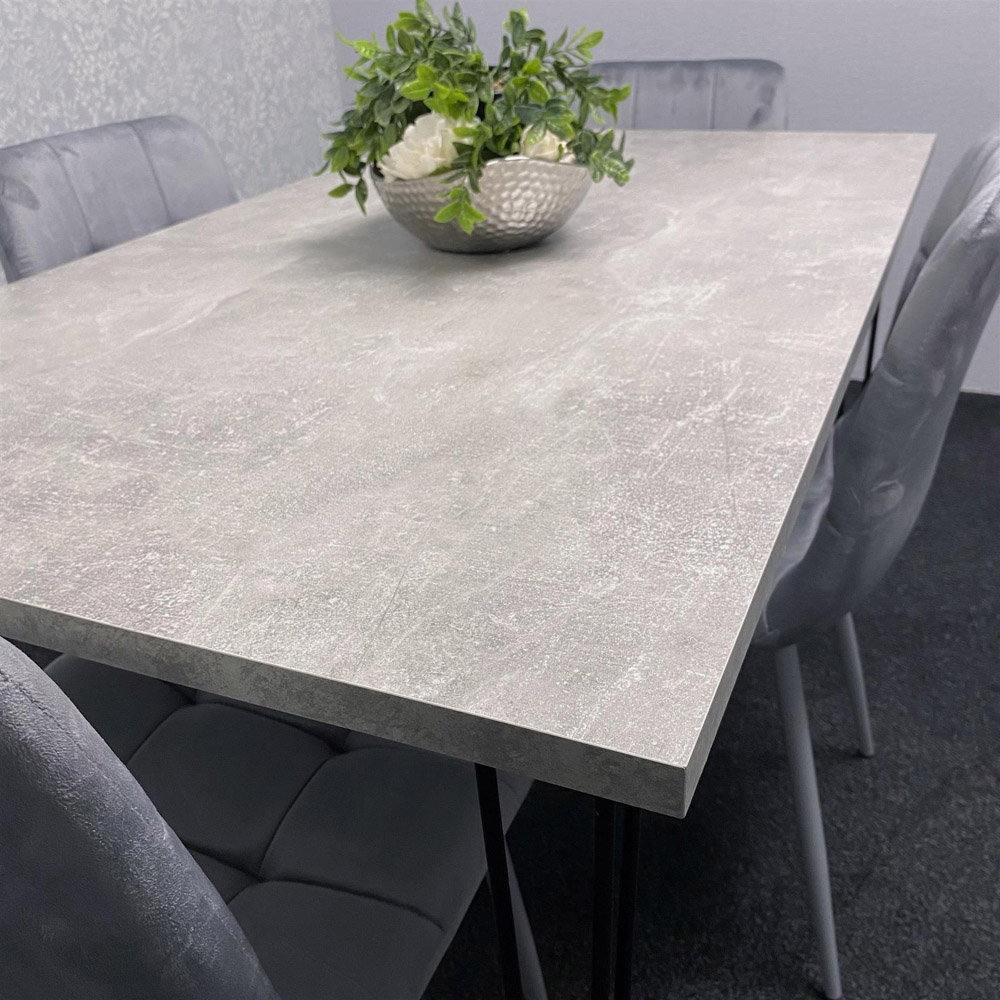 Kosy Koala 4 Seater Grey Dining Table Set Image 2