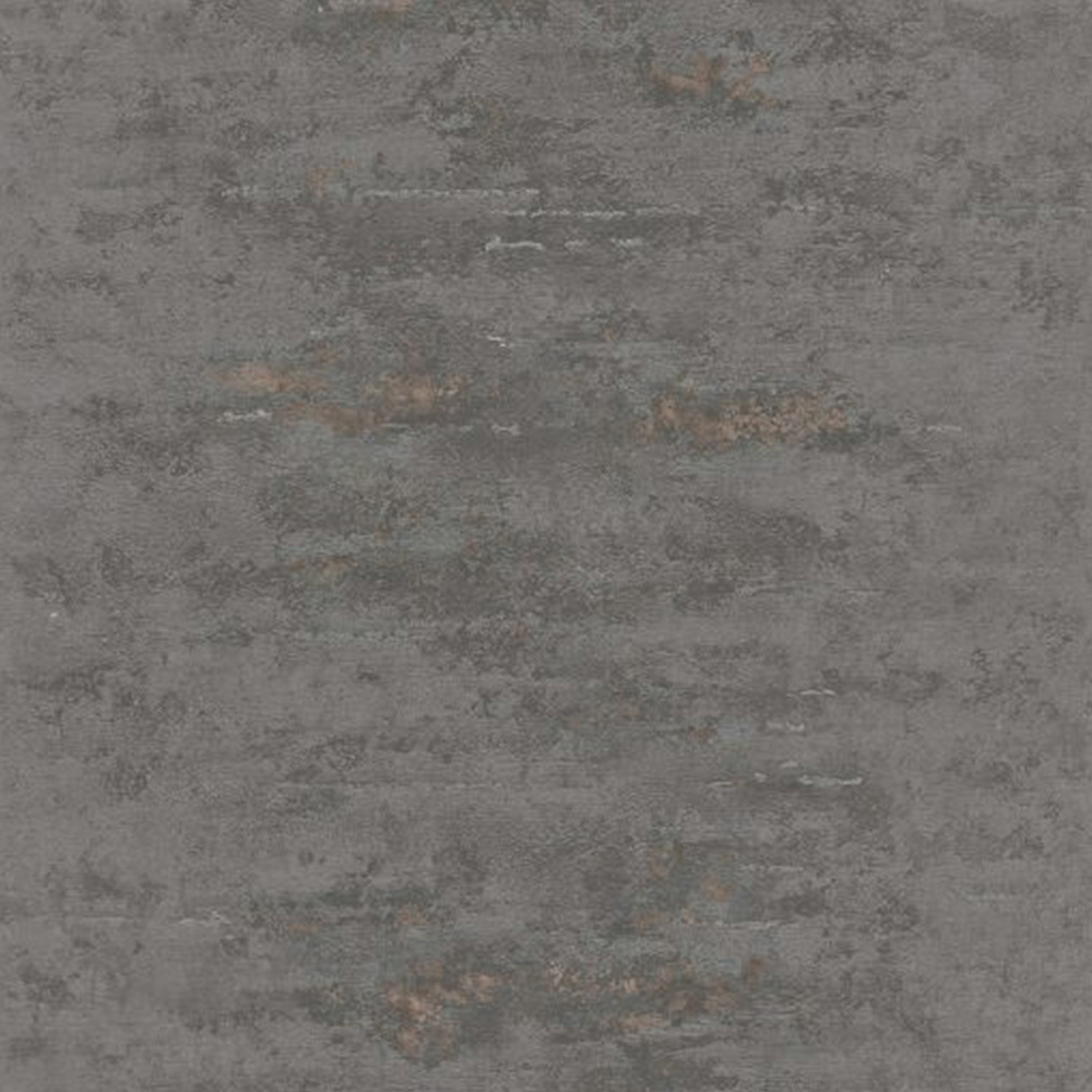 Grandeco Rocca Concrete Charcoal and Copper Wallpaper Image 1