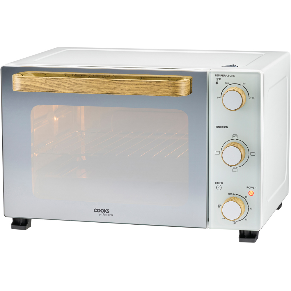 Cooks Professional K442 Nordic White Counter Top 28L Mini Oven Grill Image 3