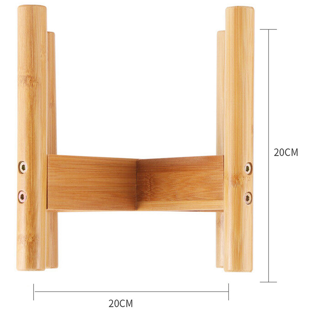 Living and Home Bamboo Nordic Raised Plant Stand 4 x 27 x 12cm Image 7