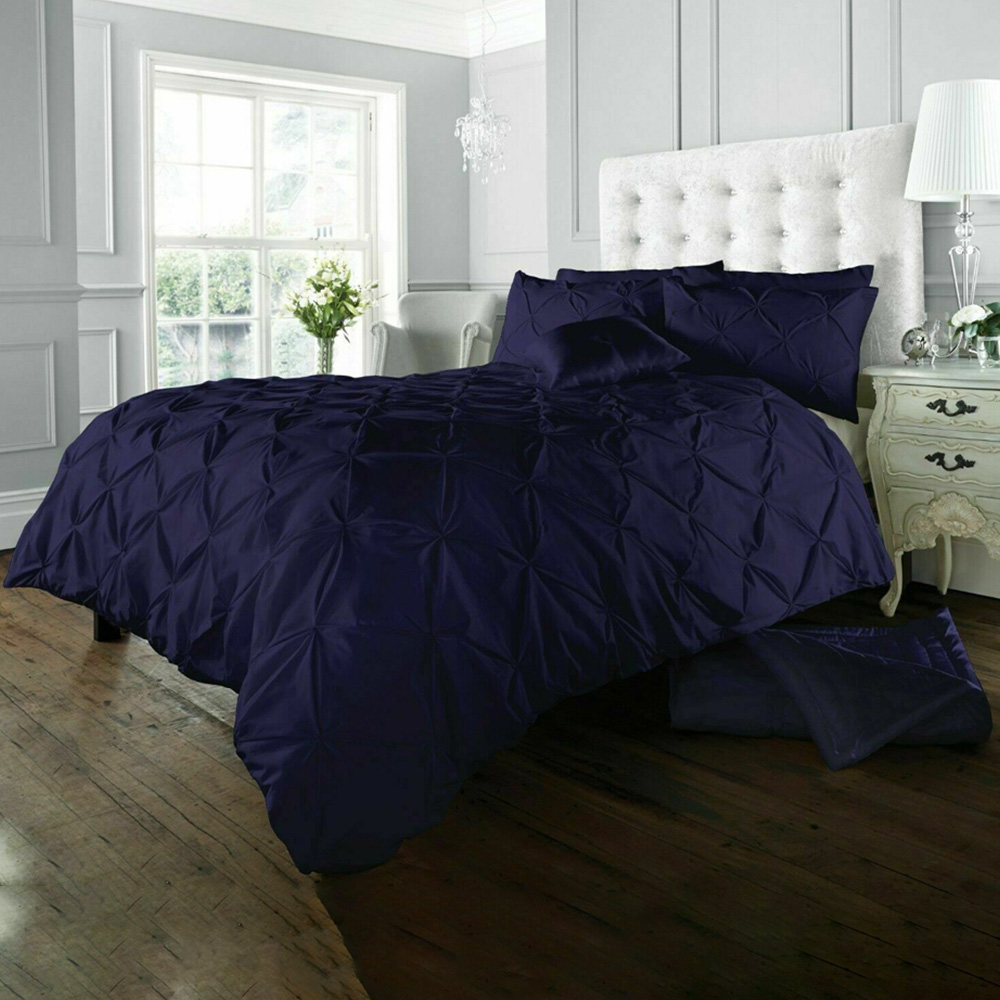 Smart Living Alford Single Navy Duvet Cover Set Image 1