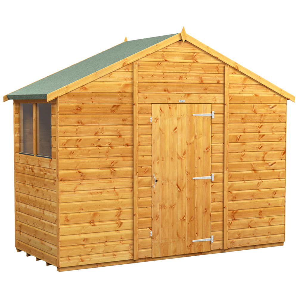 Power Sheds 4 x 10ft Apex Wooden Shed with Window Image 1