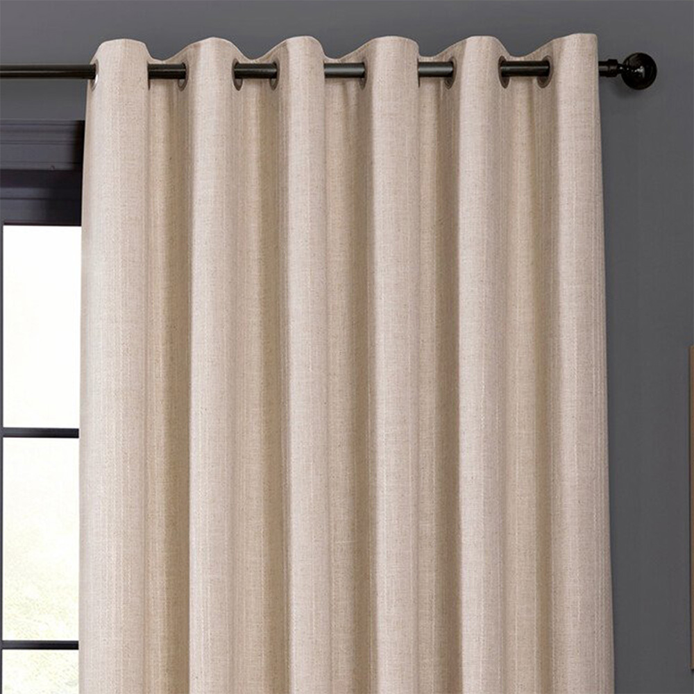 Winslow Stripe Eyelet Blackout CurtainsNatural229cm Image 5