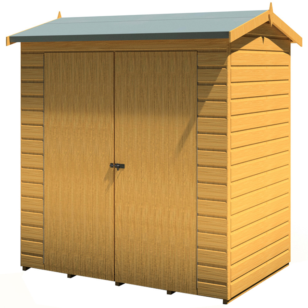 Shire Lewis 4 x 6ft Reverse Apex Shed Image 1