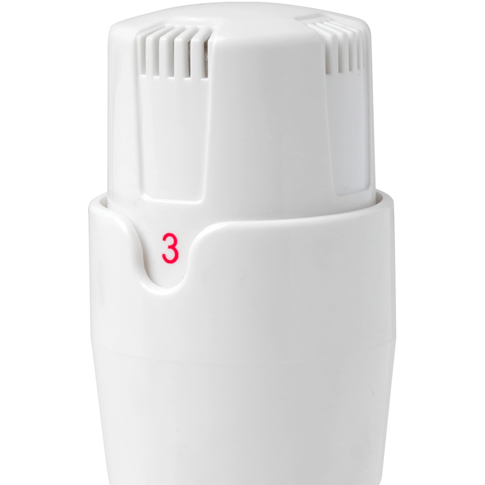 Go Bathrooms White Angled Thermostatic Radiator Valves Set 15mm Image 2