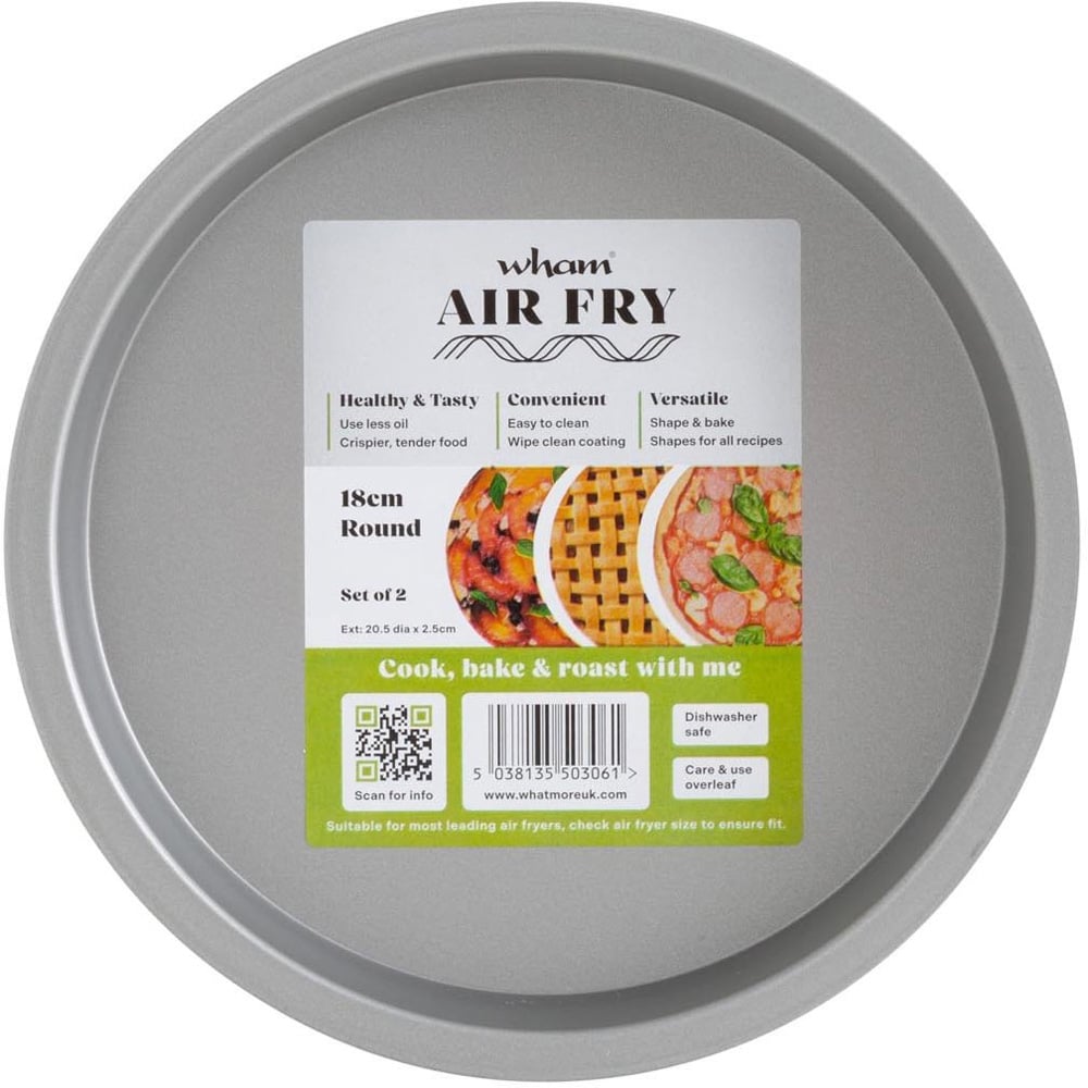 Set of 2 Wham AirFry Tins - Silver Image 1