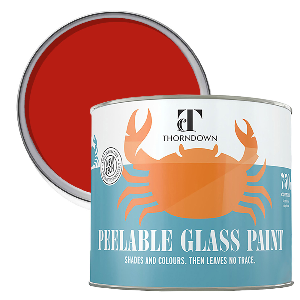 Thorndown Dragon Red Peelable Glass Paint 750ml Image 1