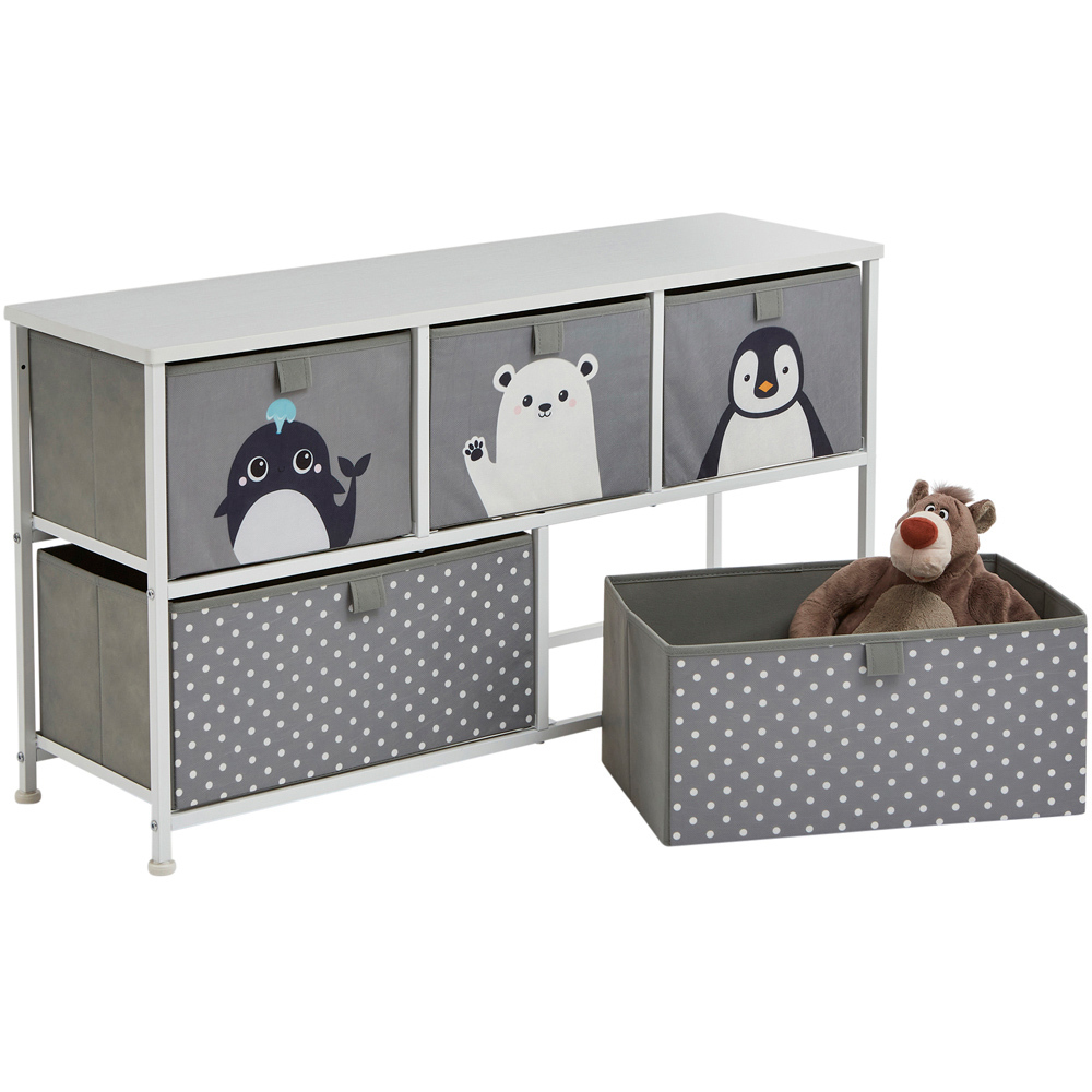 Liberty House Toys Kids Arctic 5 Drawer Storage Chest Image 4