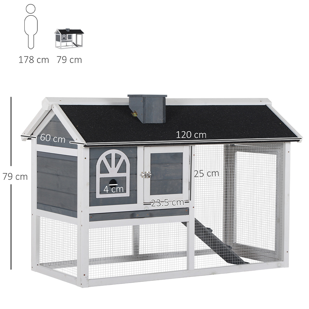 PawHut Wooden Pet Hutch Image 3