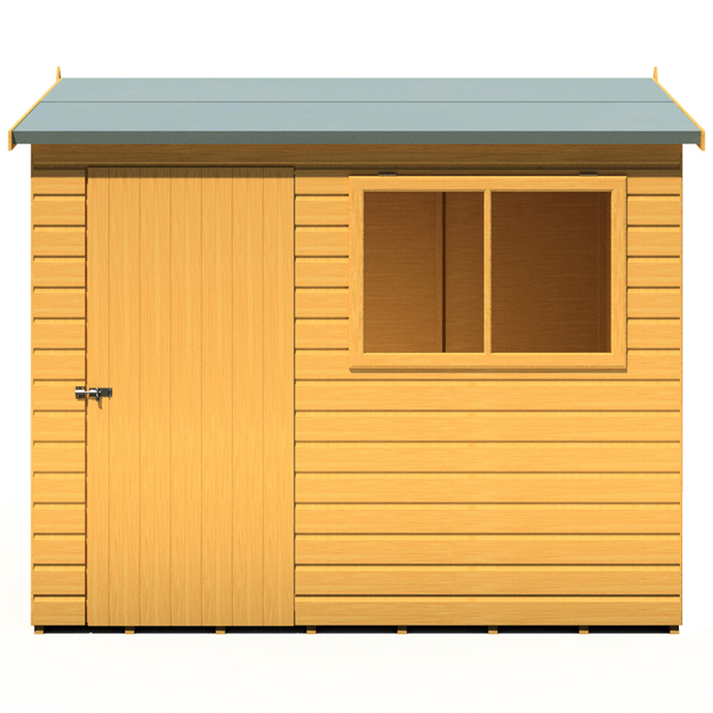 Shire Lewis 8 x 6ft Style D Reverse Apex Shed Image 1