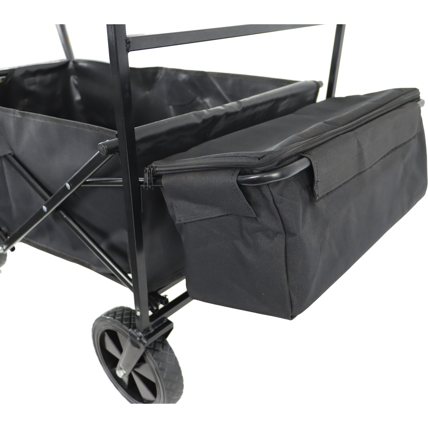 Foldable Trolley with Canopy - Black Image 5