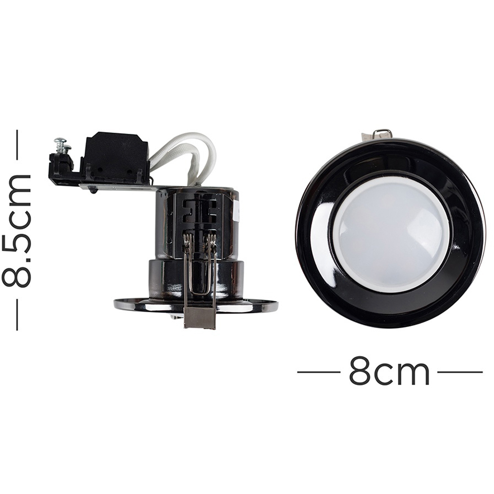 ValueLights Black Chrome Cool White LED Ceiling Downlight 6 Pack Image 5
