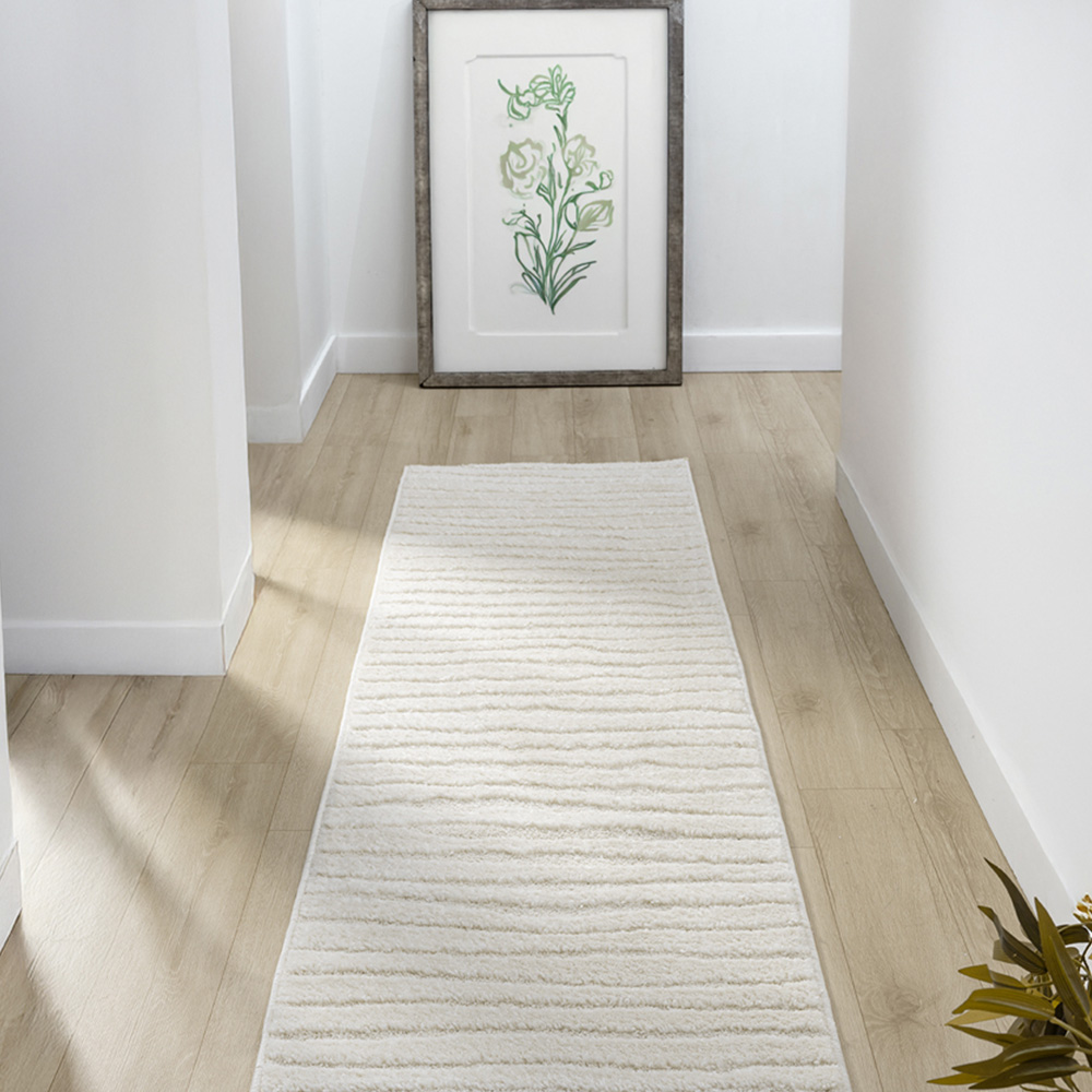 Desire Rugs Aya Cream Embossed Lines Rug 120 x 170cm Image 7