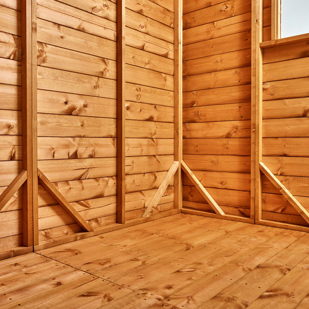 Power Sheds 10 x 4ft Double Door Apex Wooden Shed Image 6