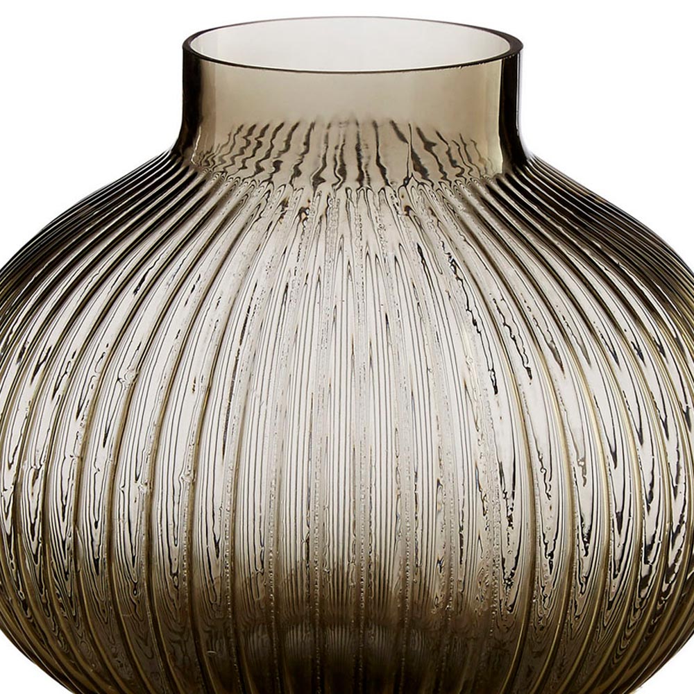 Premier Housewares Brown Nullah Glass Vase Image 3
