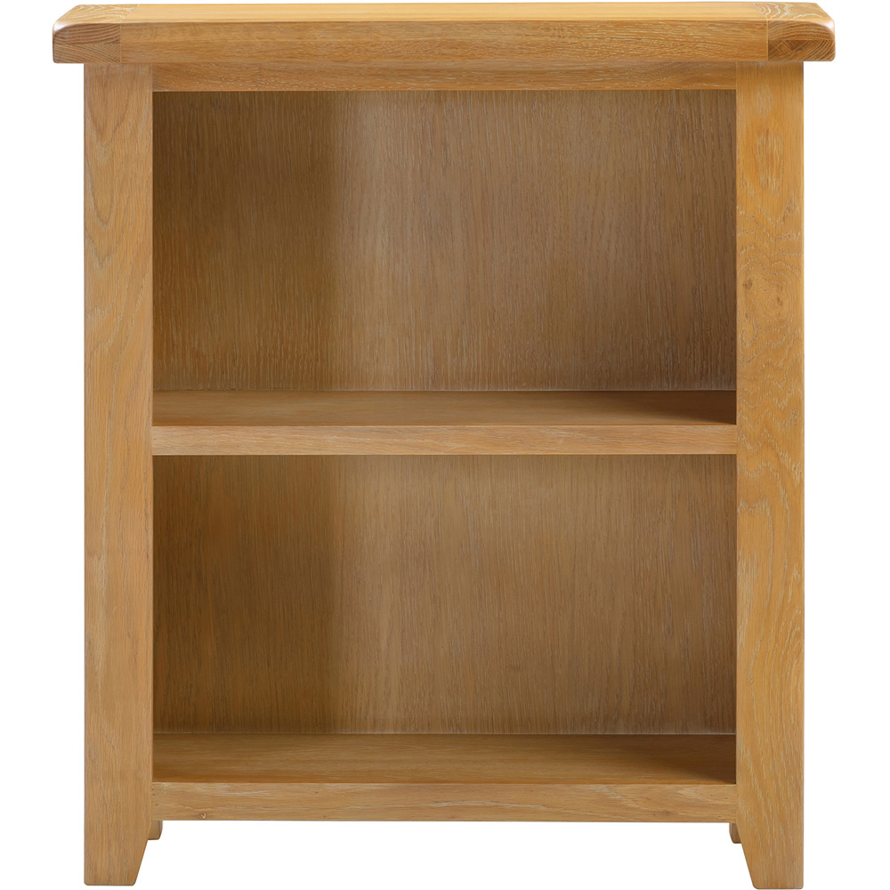 Seconique Windsor 2 Shelf Natural Oak Low Bookcase Image 3
