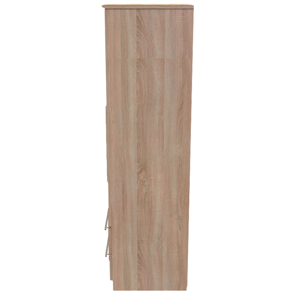 Crowndale Sherwood 2 Door 2 Drawer Bardolino Oak Double Wardrobe Image 3