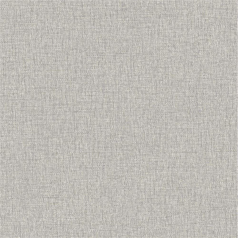 Grandeco Twill Plain Fabric Grey Textured Wallpaper Image 1