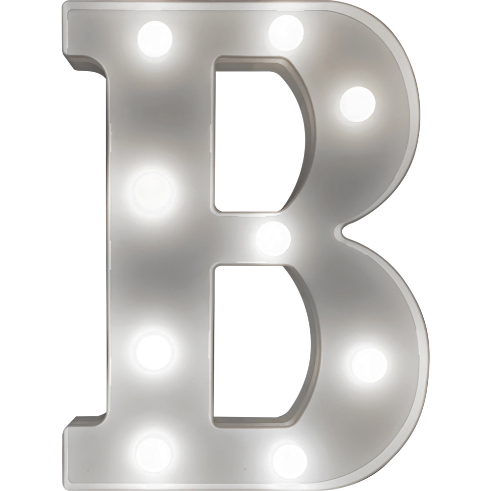St Helens Battery Operated 3D LED Letter B Light Image 1