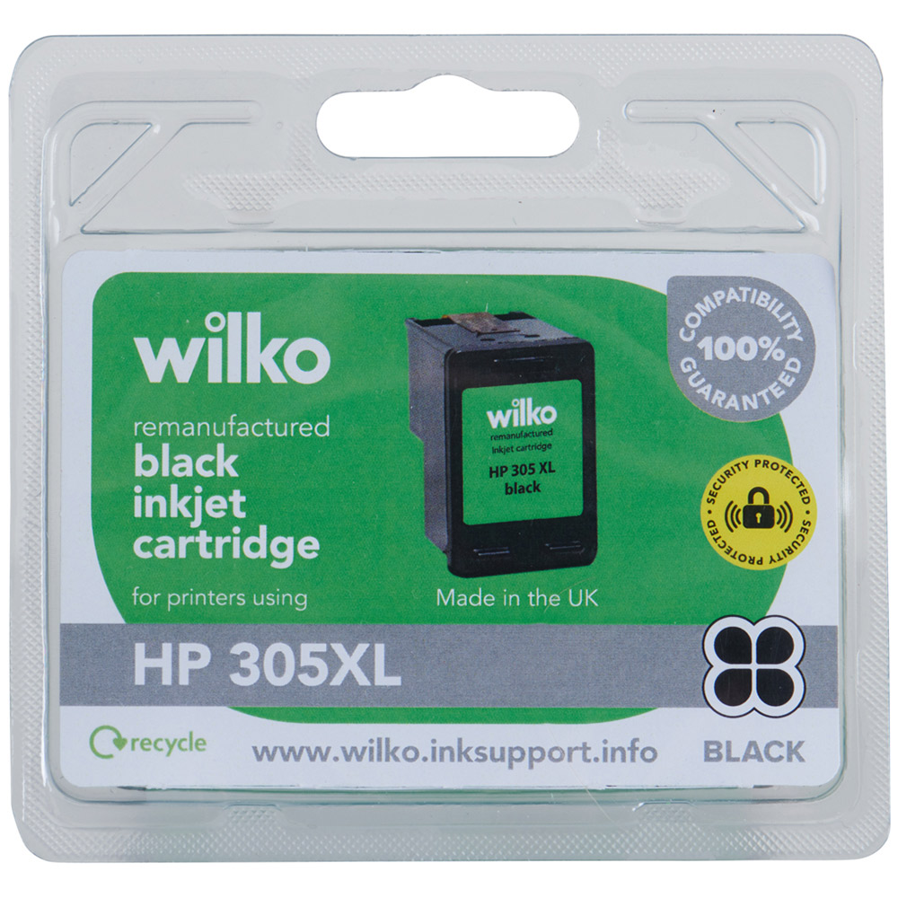 Wilko HP305XL Black Inkjet Cartridge Image 1